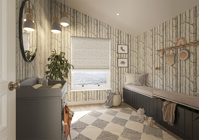 Friar, Twine Grey - Twist&Fit Roman Blind - Image 6